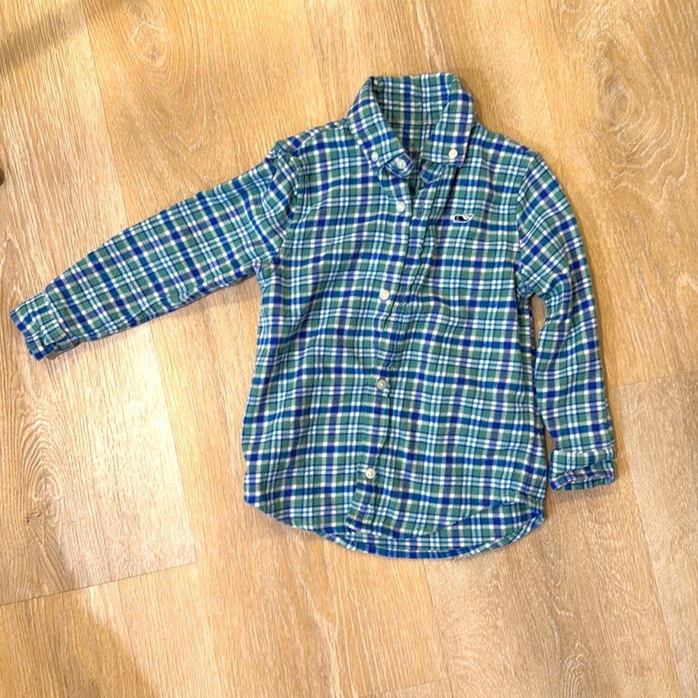 Vineyard Vines 3T Flannel Button Down Shirt